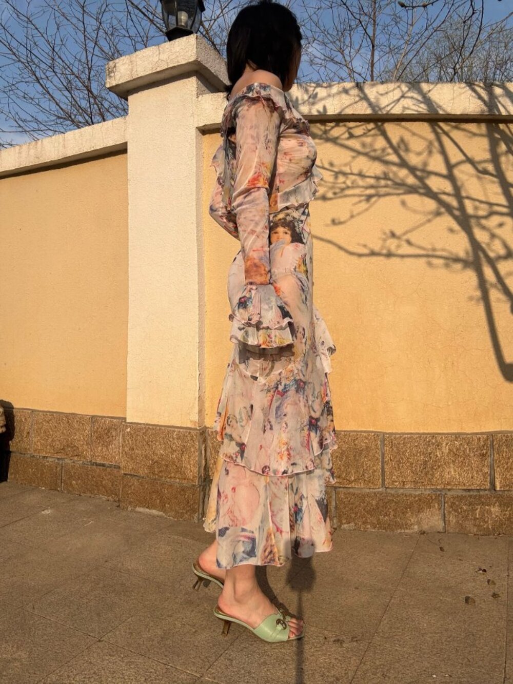 Jean Paul Gaultier Maille pink ruffle dress - Picture 12 of 15